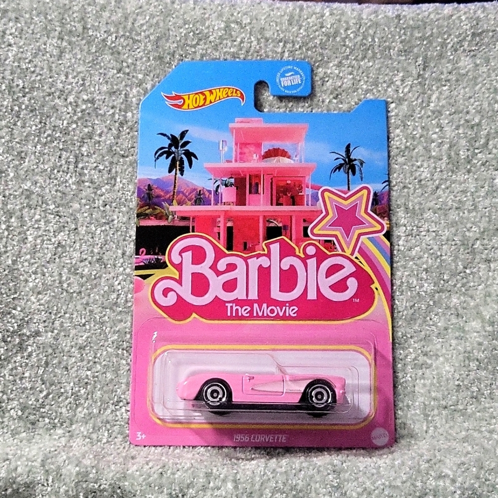 Barbie The Movie Pink 1956 Corvette Hot Wheel by Mattel - Picture 1 of 3